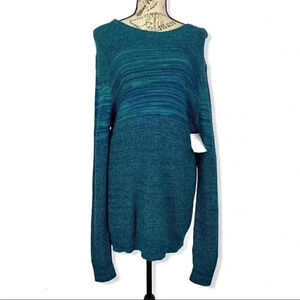 Public opinion Bleu-green pullover Sweater